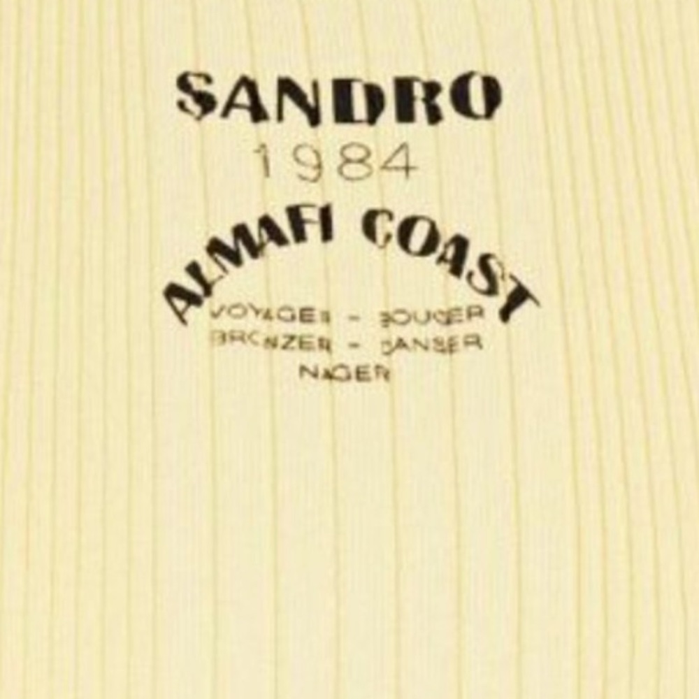 SANDRO | NWT $145 baby yellow | knit tank top | NEW LUXURY stunning - Picture 4 of 5